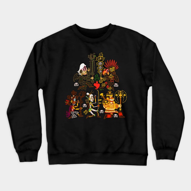 Maya and the Three Crewneck Sweatshirt by MEXOPOLIS